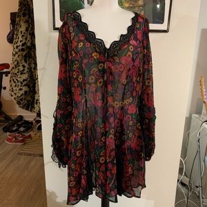 CURRENT MOOD DAYDREAMER FLORAL MINI DRESS FROM DOLLS KILL IN SIZE 1X